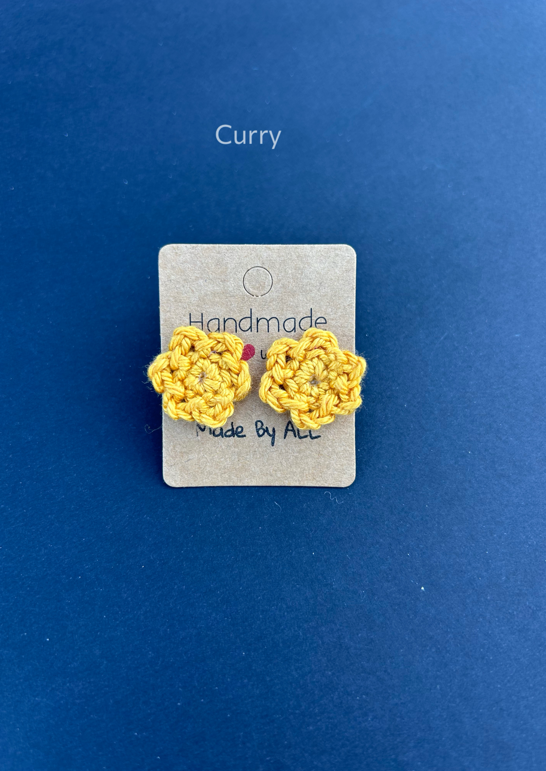 Clous d’oreilles fleur au crochet diam 20 – Image 5